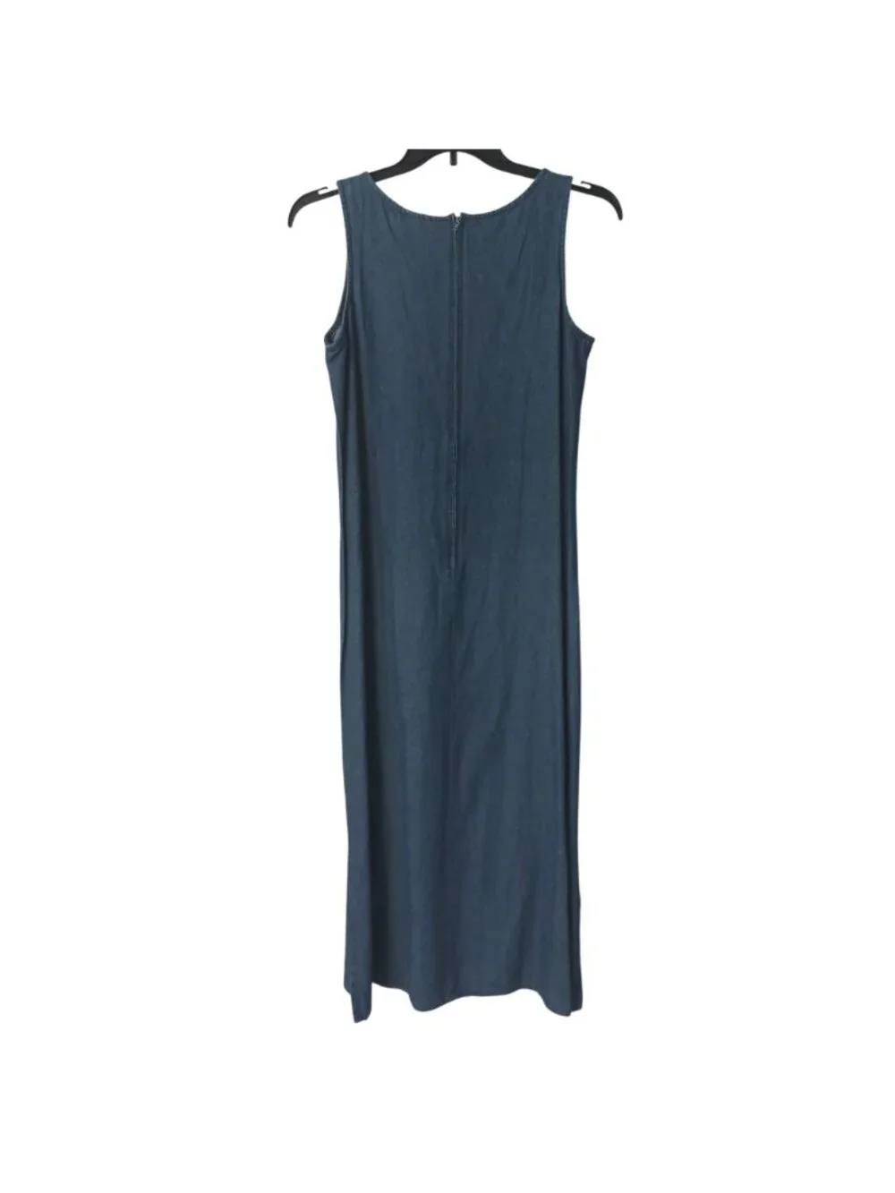 Excitation Womens Sz M Denim 2-Pc Set Sleeveless Back Zipper Dress w/ Jacket C17 - Picture 10 of 12
